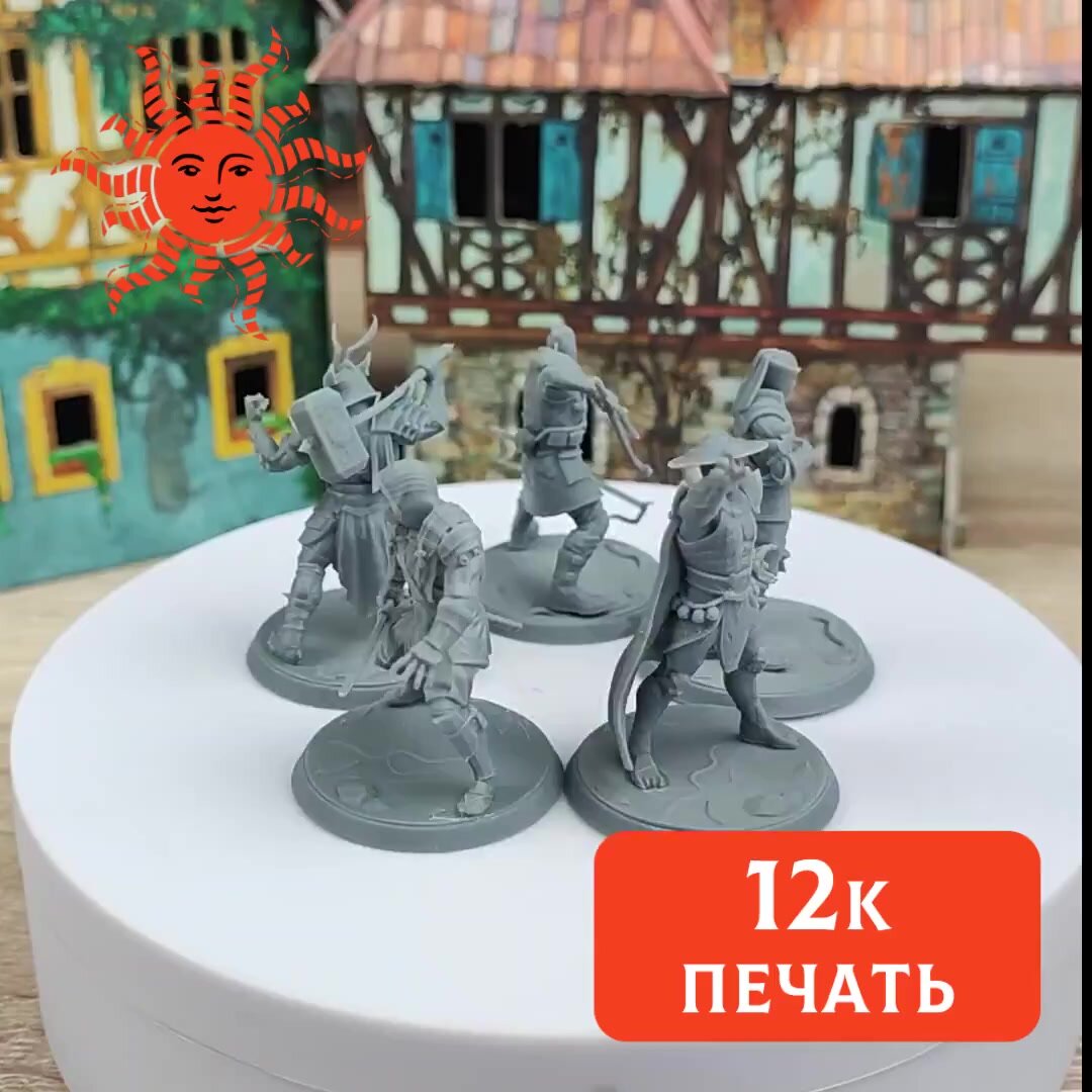 Миниатюры для ДнД "Мортал комбат" 35 мм Mortal Kombat, Смертельная битва для DnD, Подземелья и драконы. Масштаб 1 к 32 — фото 1