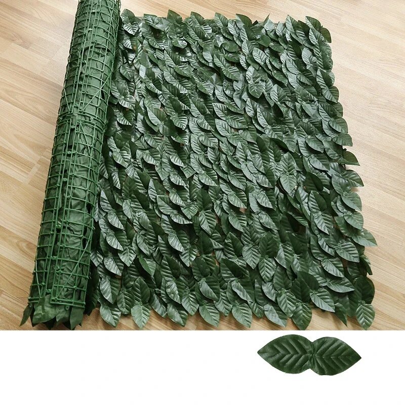 Искусственный забор из листьев Apple 50х100/200/300/400/500 см, Dark Green Dill, 100x300cm