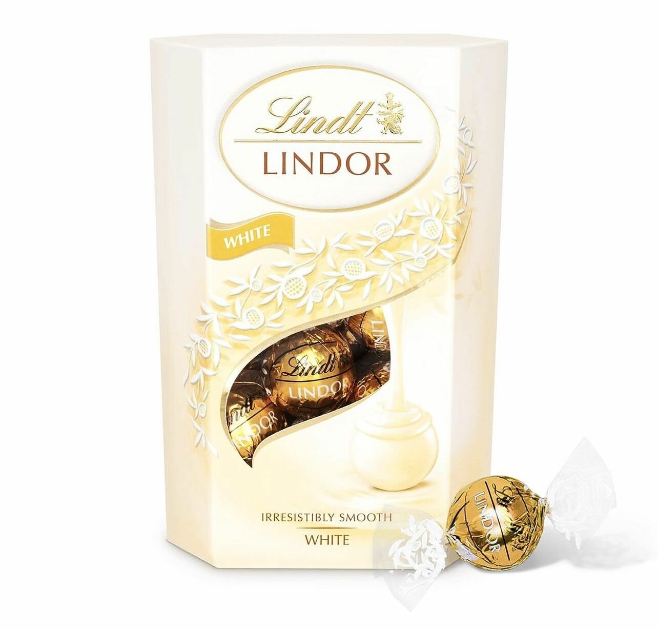 Конфеты Lindt Lindor Шоколадные трюфели в коробке / White Chocolate Truffles 200 гр (Швейцария)