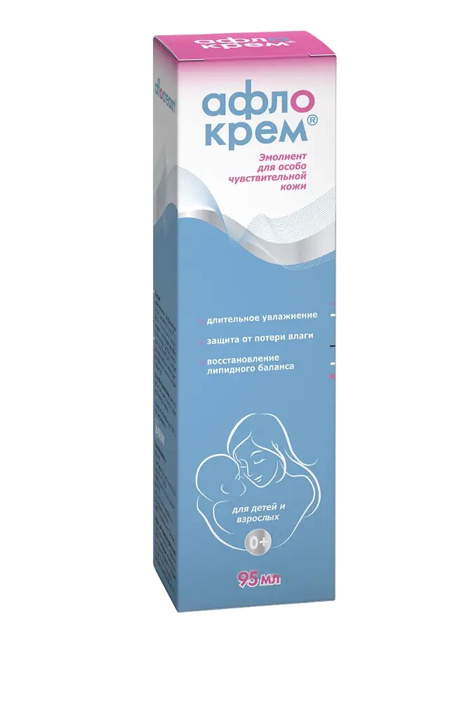 Афлокрем эмолиент крем для особо чуствительной кожи 0+ фл 95 мл 1 шт