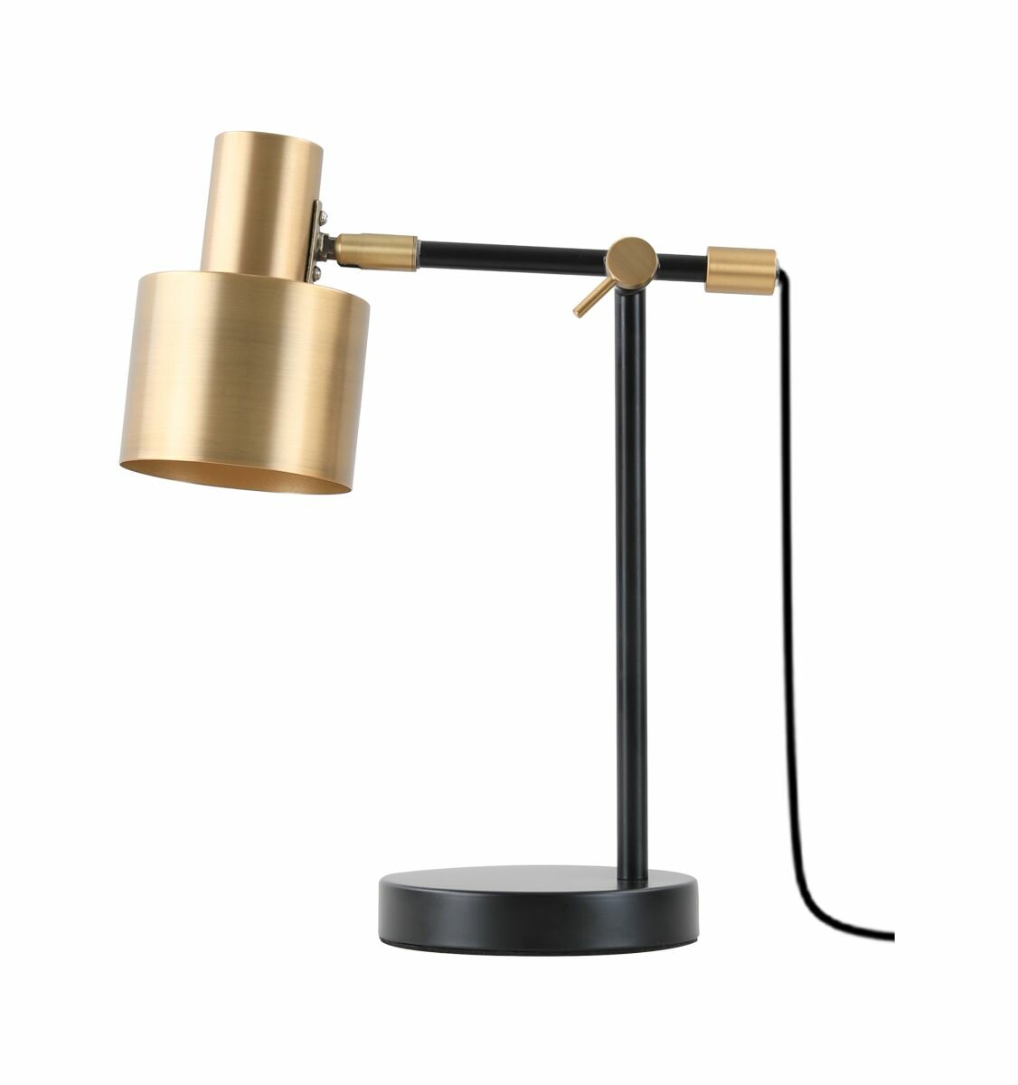 Настольная лампа Moderli Artis V11266-1T, золотистая/черная, Е27