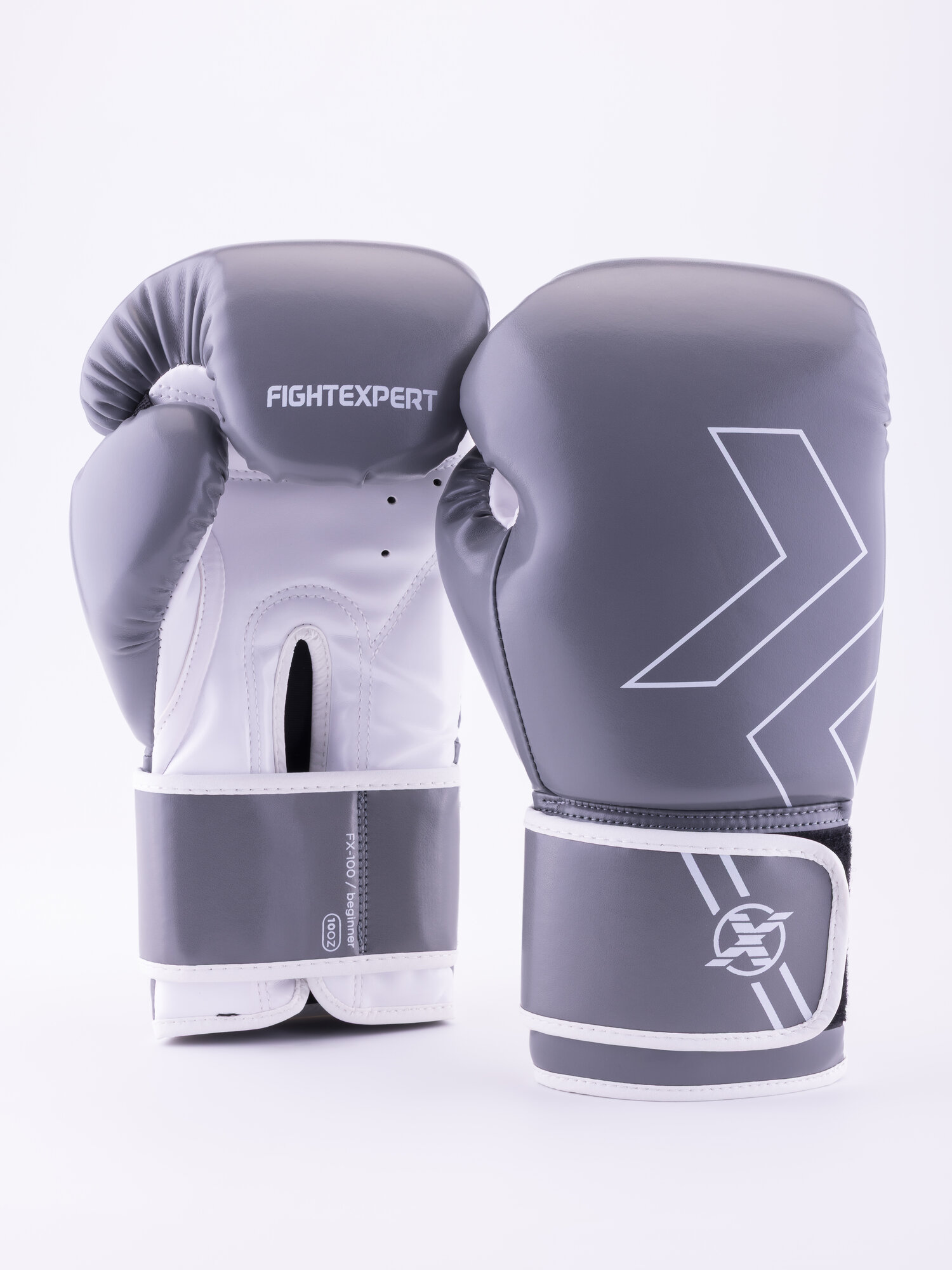 Перчатки для бокса FIGHTEXPERT OUTLAW FX-100, серые 10 унций