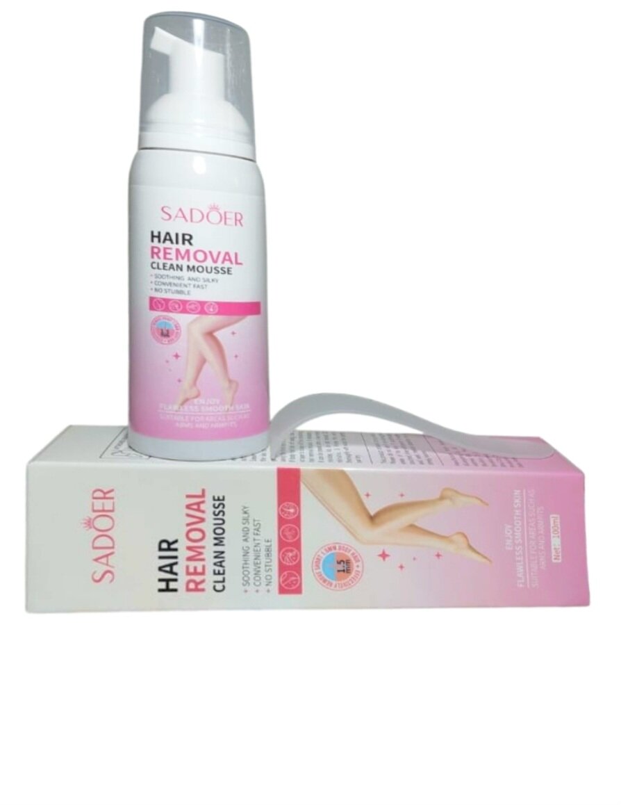 Картинки Мусс для депиляции SADOER Hair Removal Clean, для всех типов кожи, 100 мл