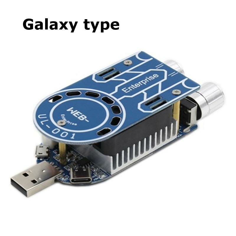 WEB-UL001 регулируемый постоянный ток электронная нагрузка USB тестер разряда старения - версия Galaxy fan