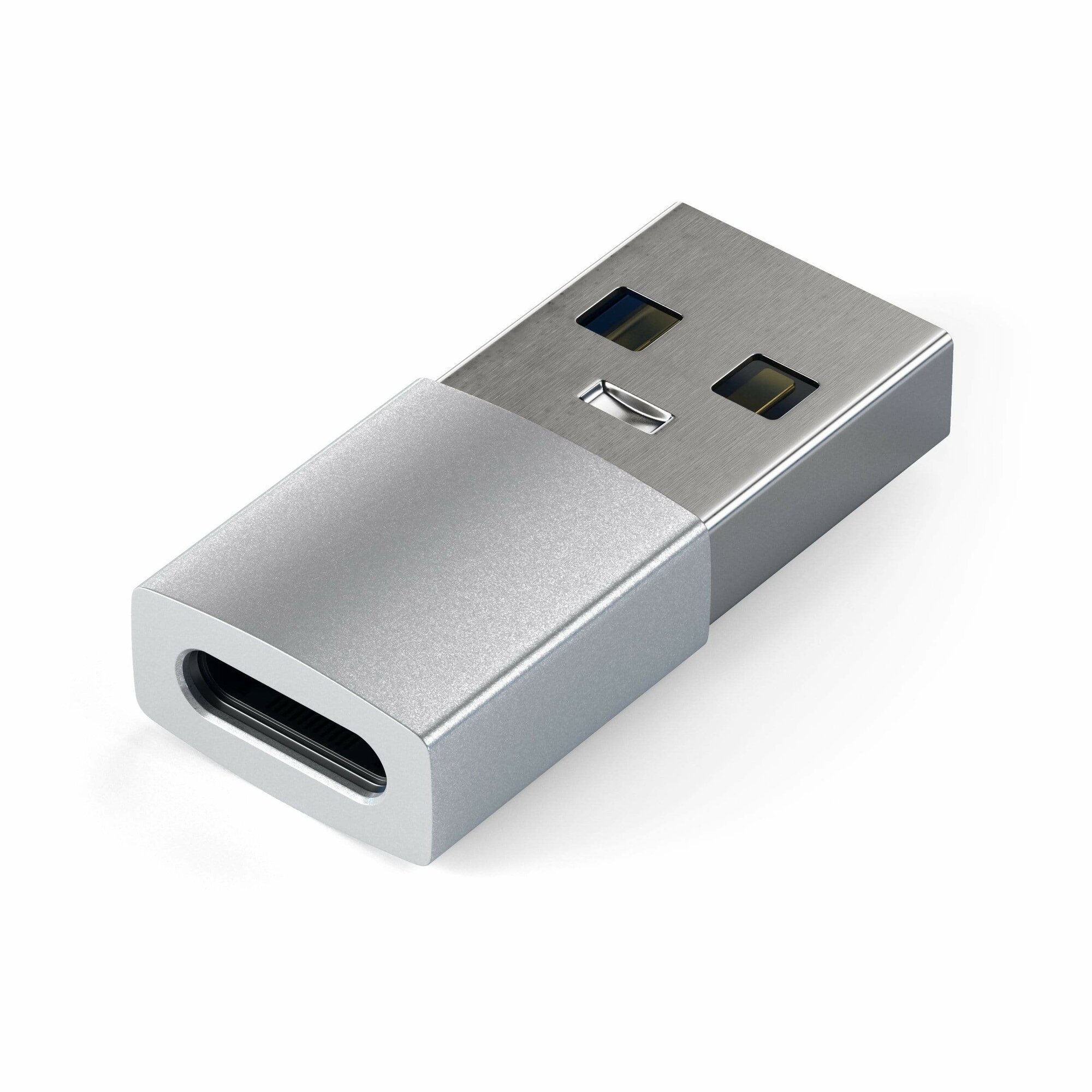 Переходник/адаптер Satechi USB Type-A to Type-C Adapter (ST-TAUC), silver