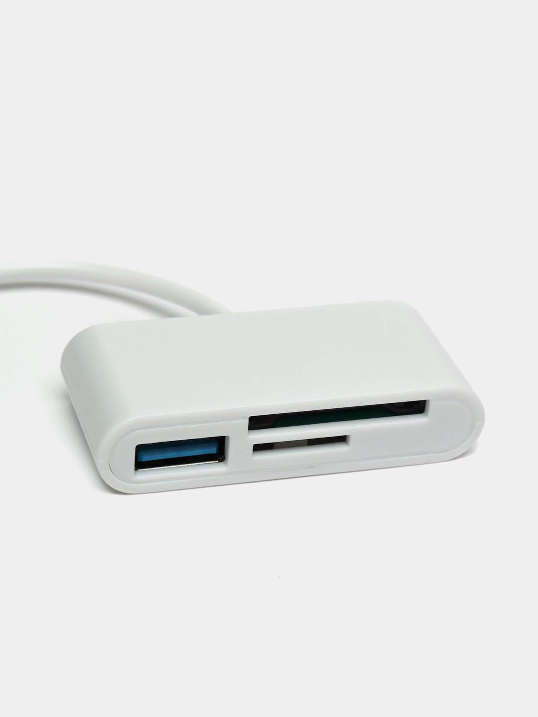 Lighting OTG картридер 4в1 для карт памяти внешний накопитель, card reader — фото 1