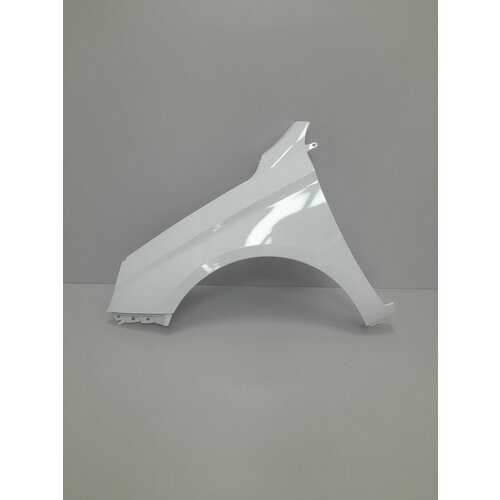 Крыло переднее левое пластиковое в цвет для Лада Веста I (2015 — 2023) 221 - ледниковый, белый
