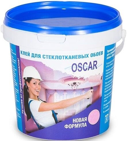 Клей для Стеклообоев Oscar 0.4кг Сухой, Банка / Оскар.