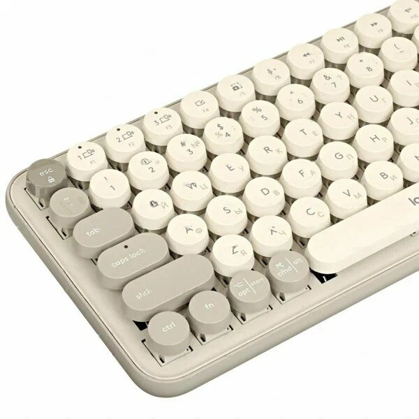 Клавиатура Logitech POP Keys Mist 920-010828, механическая, беспроводная, 87 клавиш — фото 1