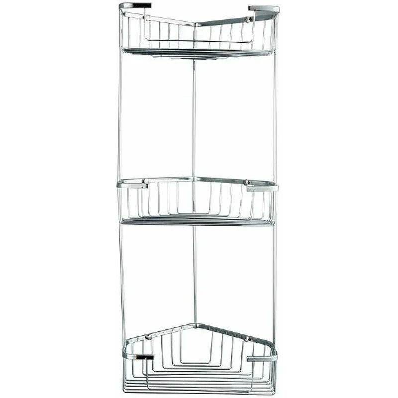 Полка корзина Frap F335-2 угловая Хром качество и надежность