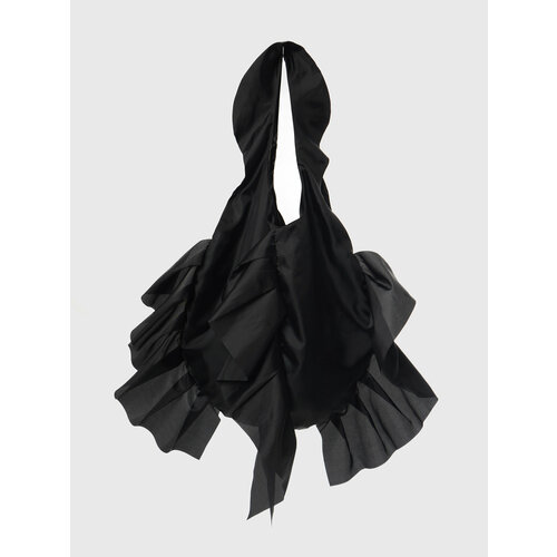 Сумка авоська Tanz Markab, фактура гладкая, черный