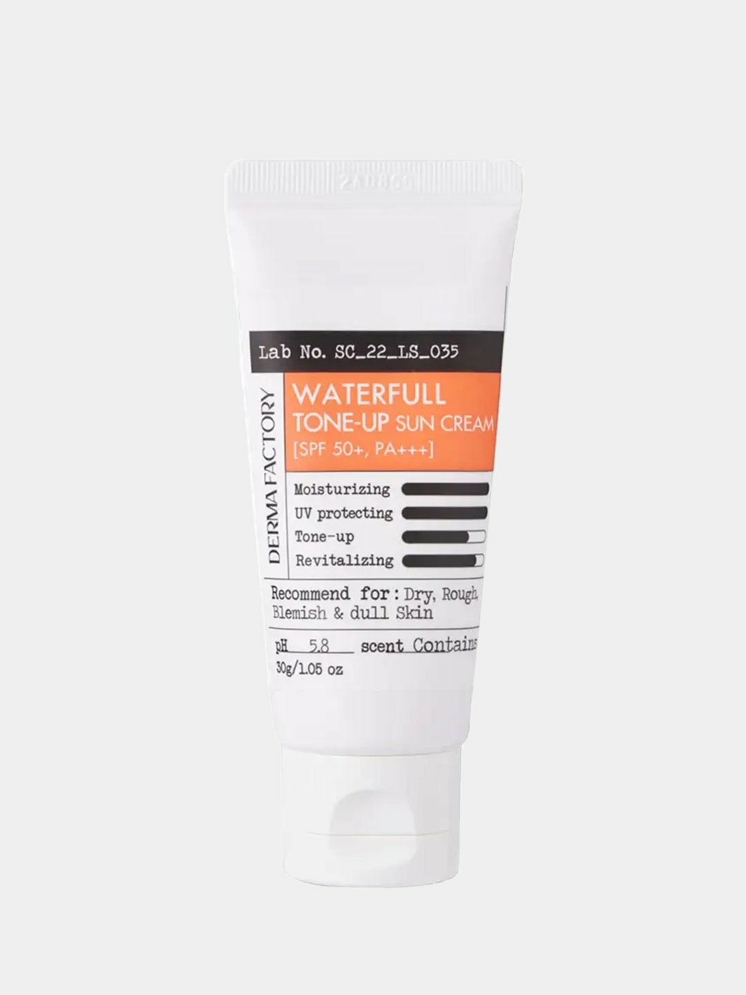 Легкий осветляющий СПФ крем с тонирующим эффектом Derma Factory Waterfull Tone-Up SPF - Бежевый,30