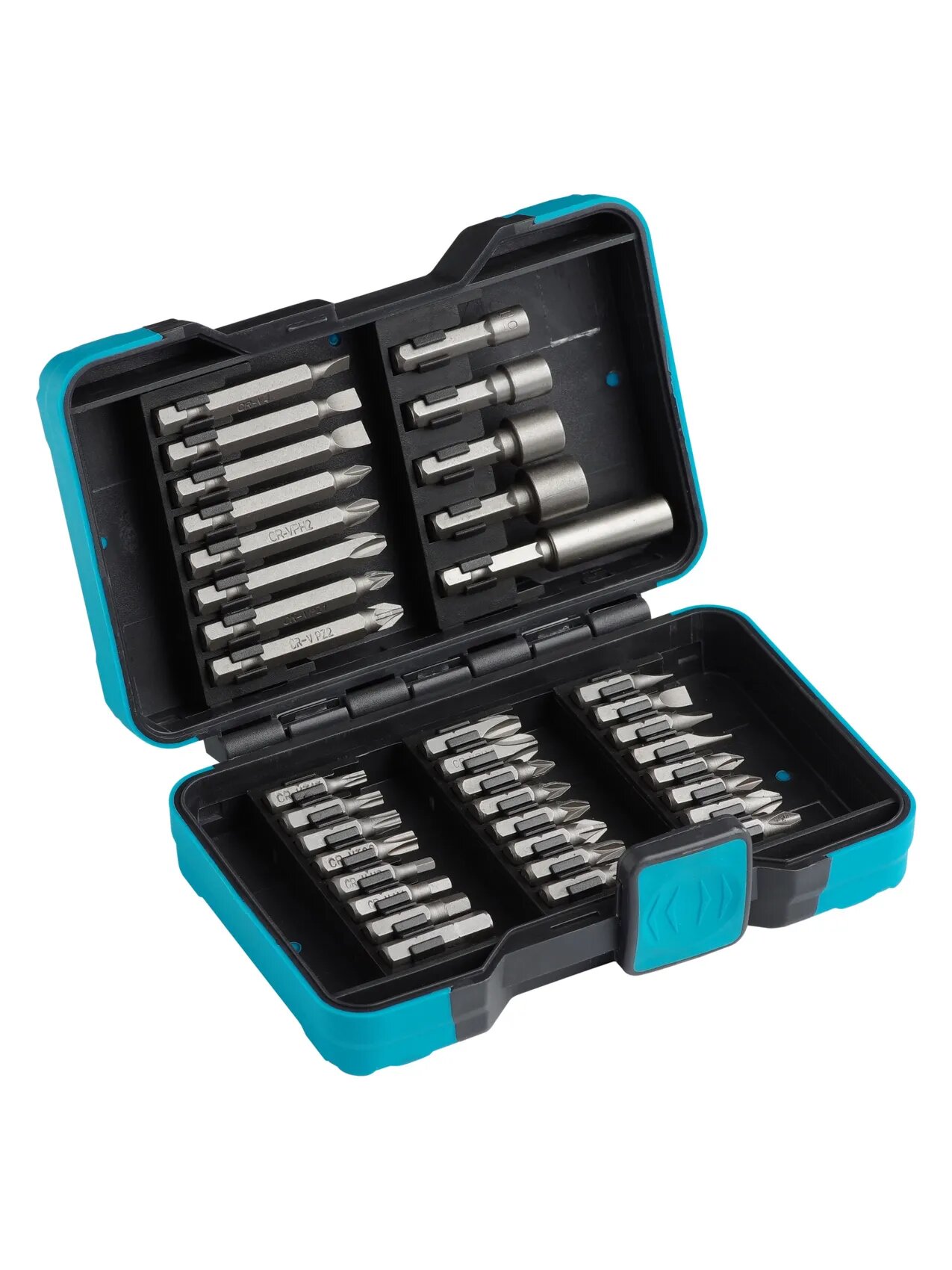 Набор бит и головок OLMO CRV, магнитный удлинитель, 37 предметов — фото 1