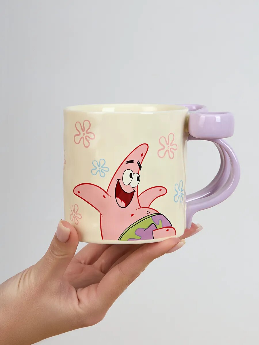 Кружка Тепло в руках "Патрик", керамика, с бантиком, для детей, подарок — фото 1