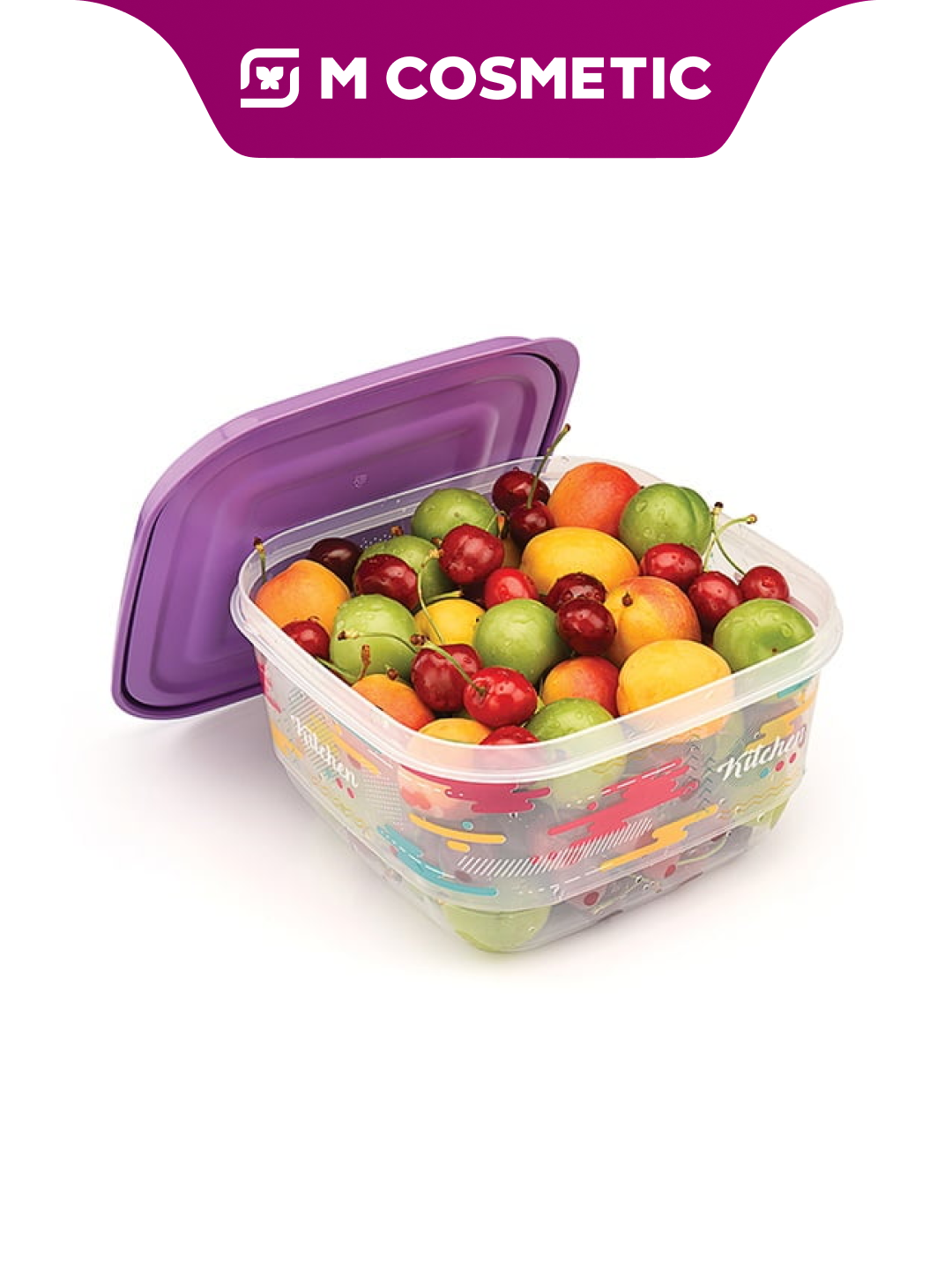 Контейнер Ucsan PLASTIK M-894, герметичный, пластиковый, для СВЧ, 19.5x19.5x11 см