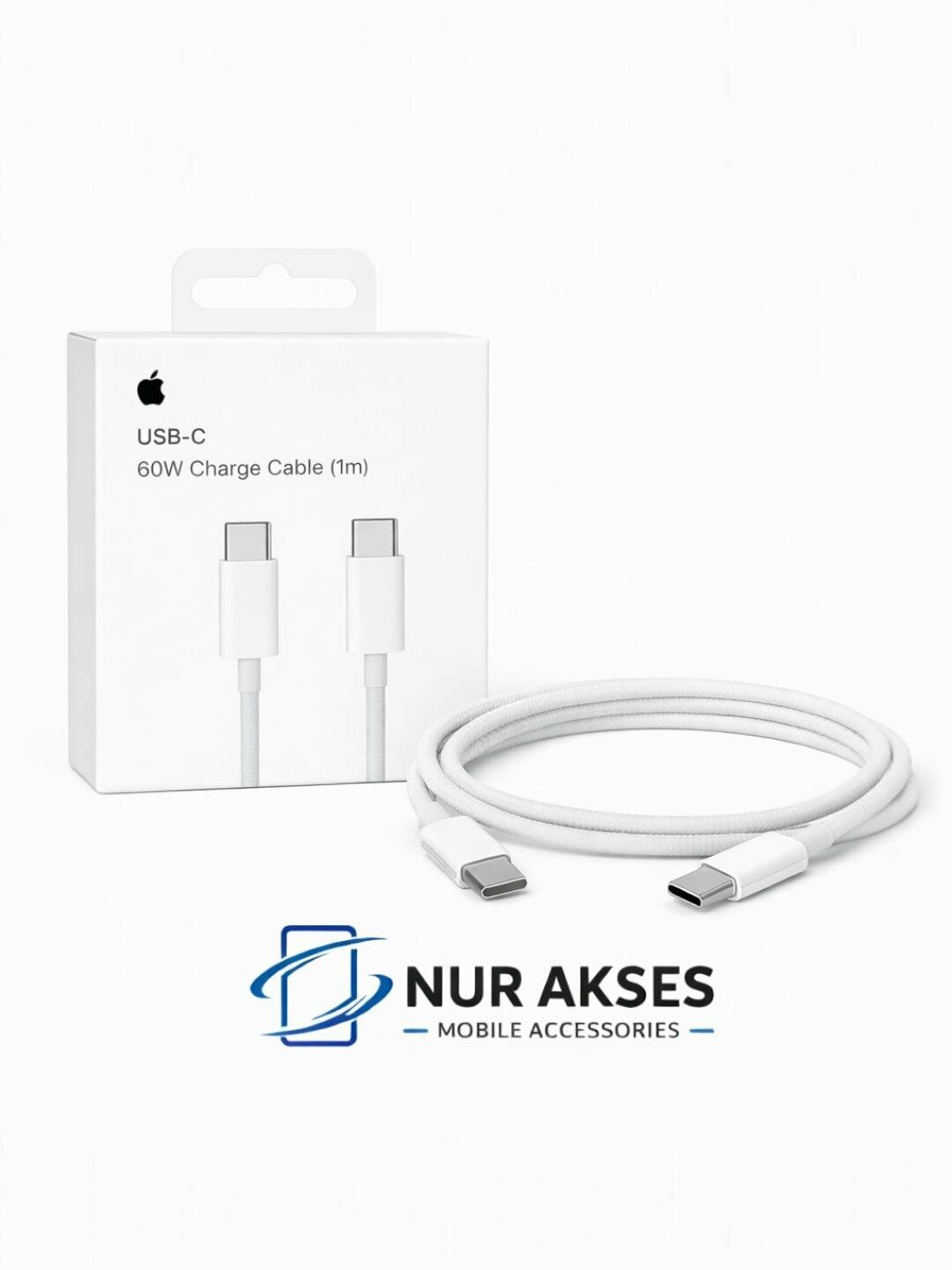 Премиум USB Type-C – Type-C кабель, 60W, для iPhone 15 / 16 / 17 Pro Max — фото 1