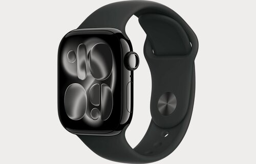 Изображение товара Apple Watch Series 11 46mm Jet Black Aluminum Case with Sport Band Black M/L