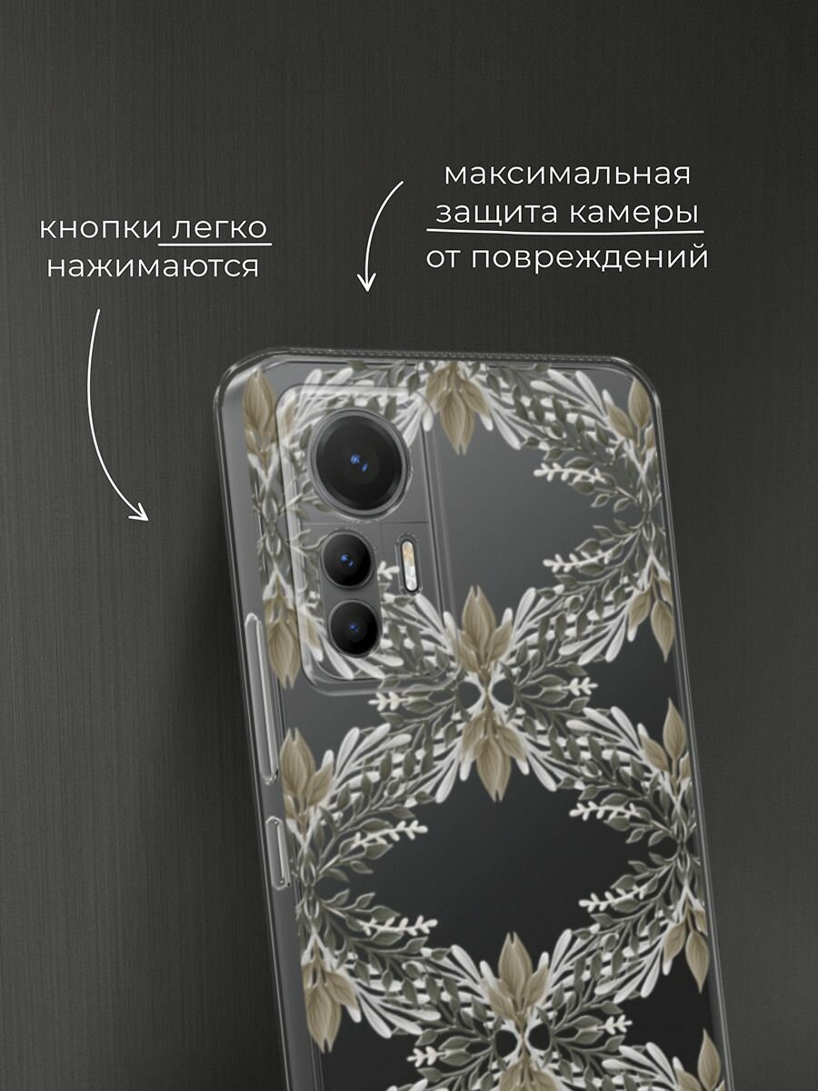 Чехол на Xiaomi 12 Lite / Сяоми 12 Лайт с принтом "Калейдоскоп цветов" — фото 1