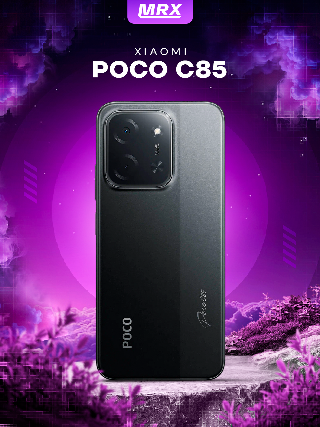 Смартфон POCO C85 8/256GB – 6.9" экран 120 Гц, 6000 мА·ч, 50 Мп BLACK