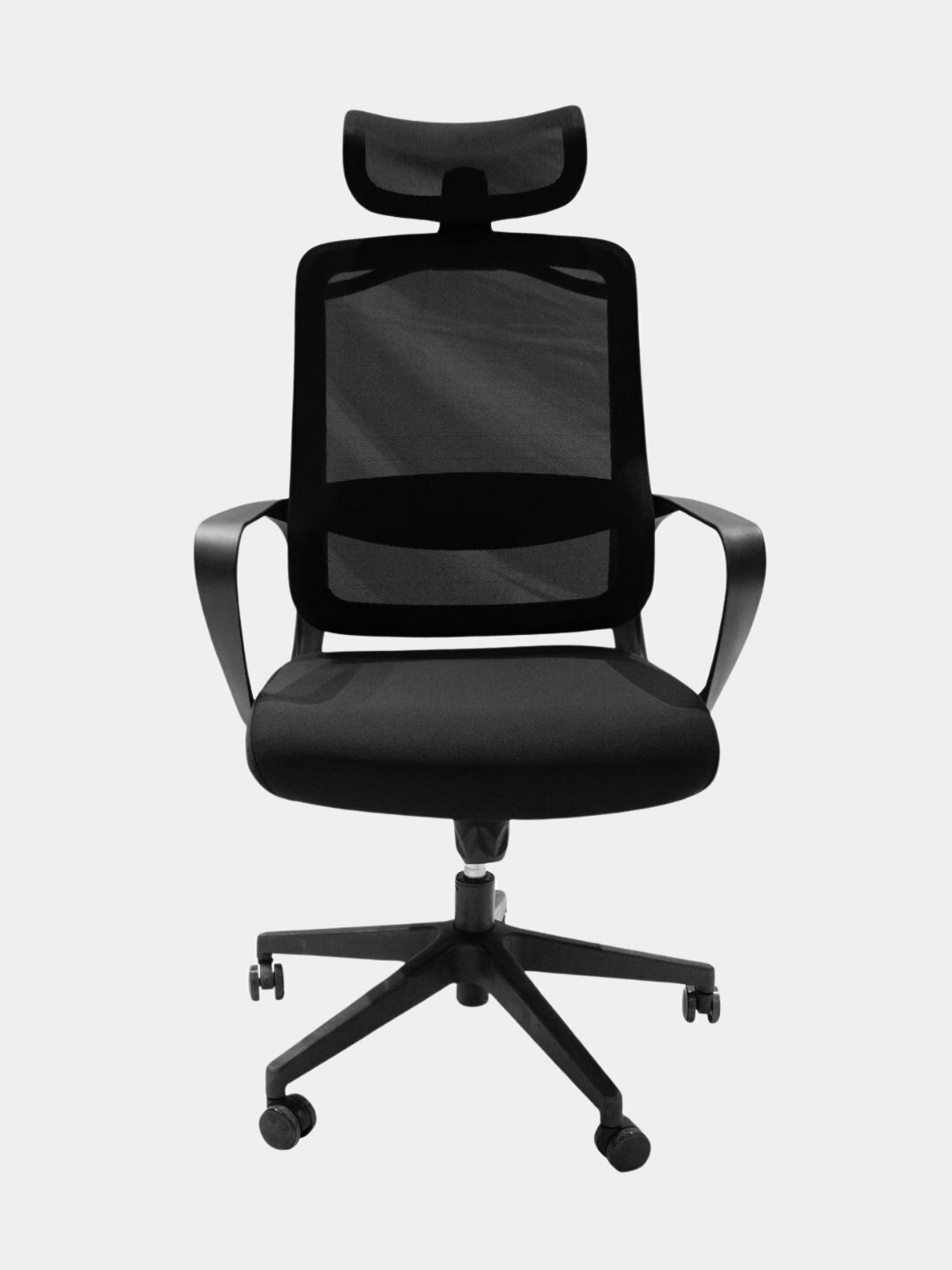 Кресло для офиса Pricher от Dafna, сетчатое, с колесами, черный — фото 1