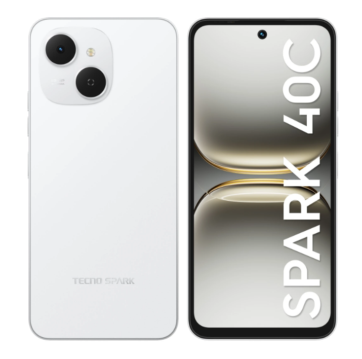 Смартфон TECNO "Spark 40C", искусственный интеллект, Android 15, 8 Гб/256 Гб, белый