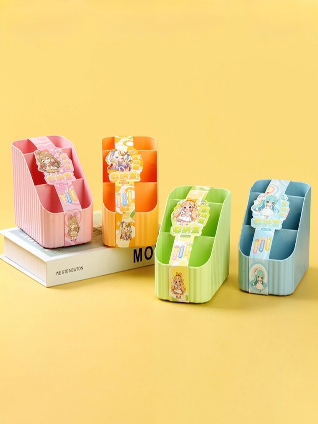 Органайзер, биоразлагаемый, для хранения, 3 секции, разноцветный