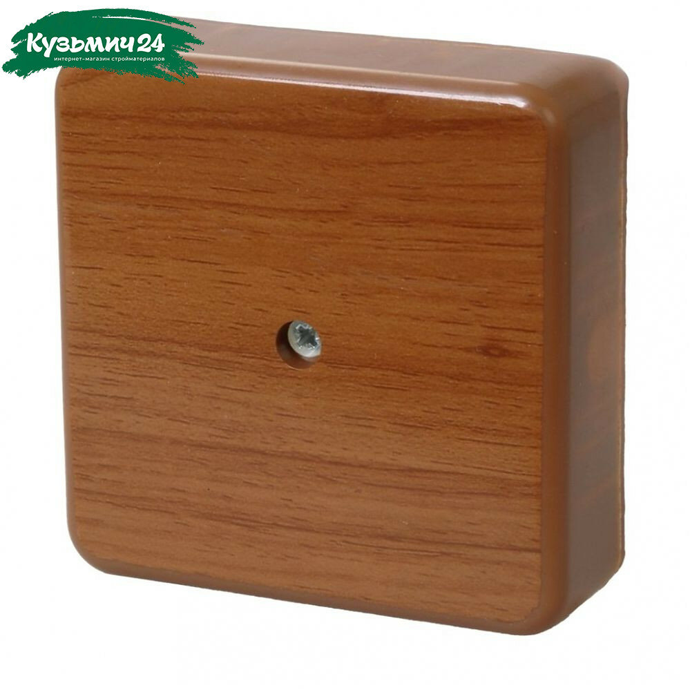 Коробка распределительная IEK КМ41212-05 ОП с контактной группой дуб 20х75х75 мм