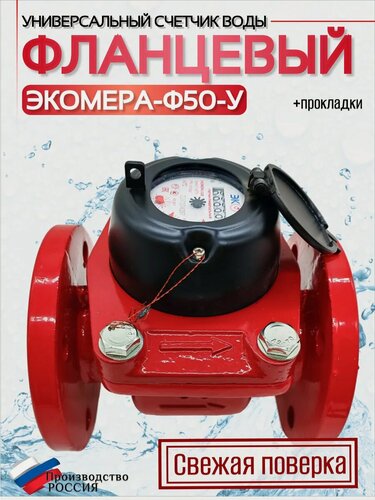Изображение товара Счетчик воды ЭКОМЕРА-50Ф Универсальный