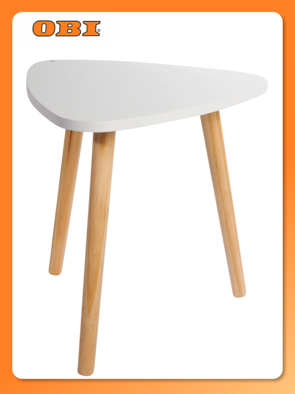 Стол Side table, МДФ, сосновые ножки, треугольный, 40х39х40 см