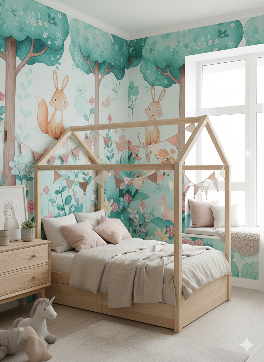 Декоративное украшение гирлянда из флажков Длина 2,55 м, текстильная гирлянда, гирлянда с помпонами Цвет Розовая палитра — фото 1