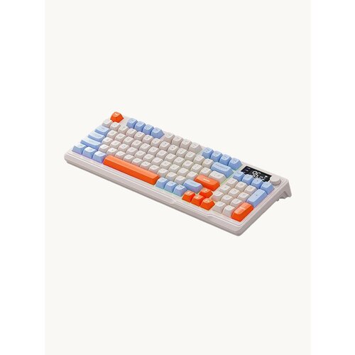 Клавиатура беспроводная с подсветкой Wolf M96 мембранная блютуз для компьютера ноутбука телефона русская английская игровая game, gaming пк usb