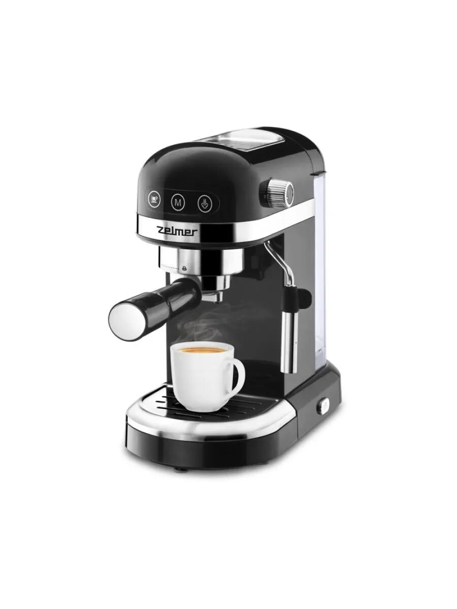 Кофеварка Zelmer Expresso ZCM7295 противокапельный механизм пластик/металл 1350 Вт