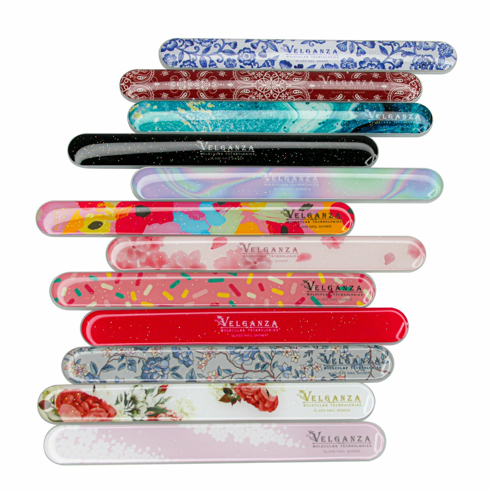 Стеклянная пилка Velganza с эффектом ламинации — фото 1