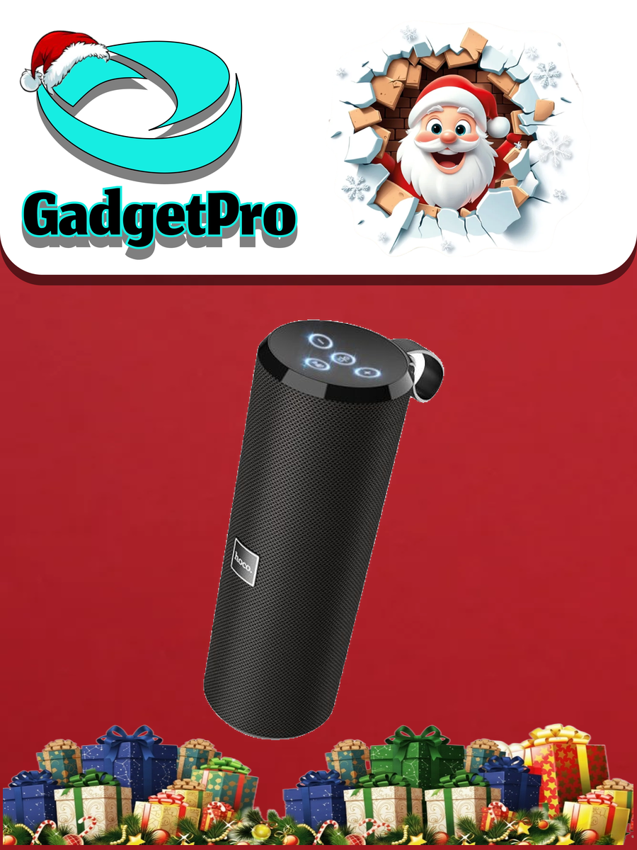 Беспроводная колонка Hoco BS33: портативная акустика, Bluetooth 5.0, современный дизайн, отличное звучание.