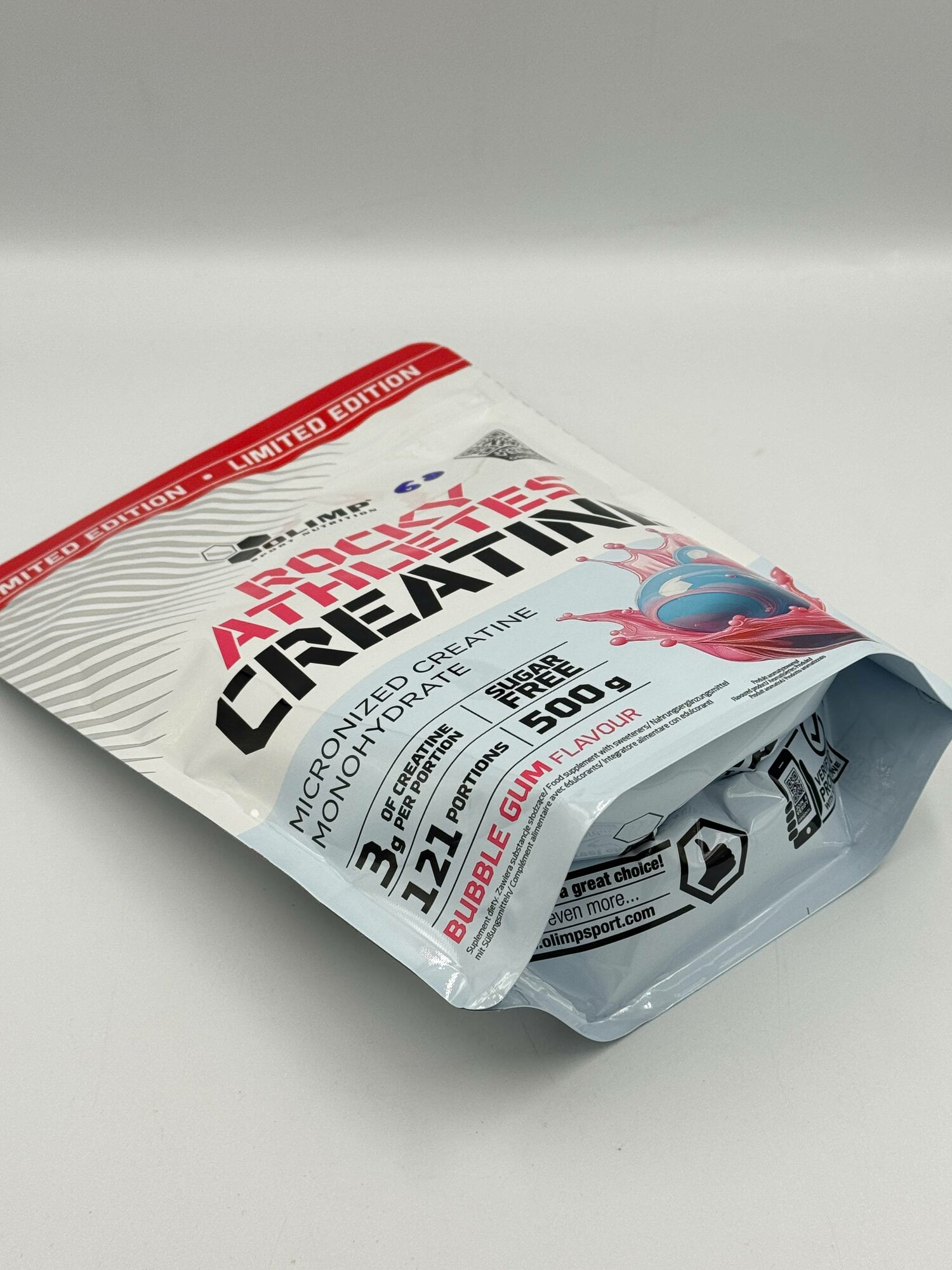 Olimp Creatine, Баблгам 500 гр, вкус креатин моногидрат для роста — фото 1