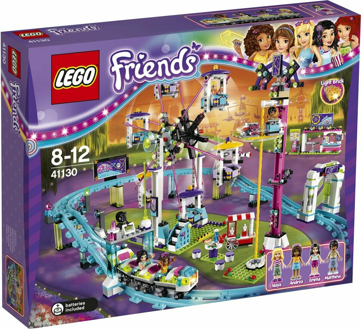 Конструктор Lego Friends Парк развлечений: американские горки, лего 41130