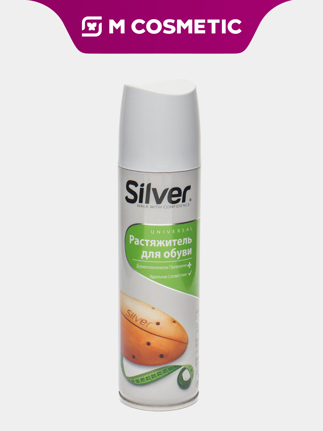 Пена-растяжитель Silver, для обуви, антибактериальный, 150 мл