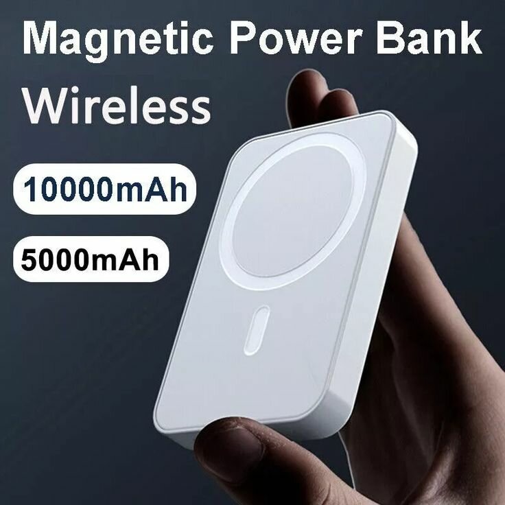Беспроводной Power Bank 10000 мАч Magsafe, 15Вт/20Вт, Type-C, магнитный аккумулятор для iPhone, 150г