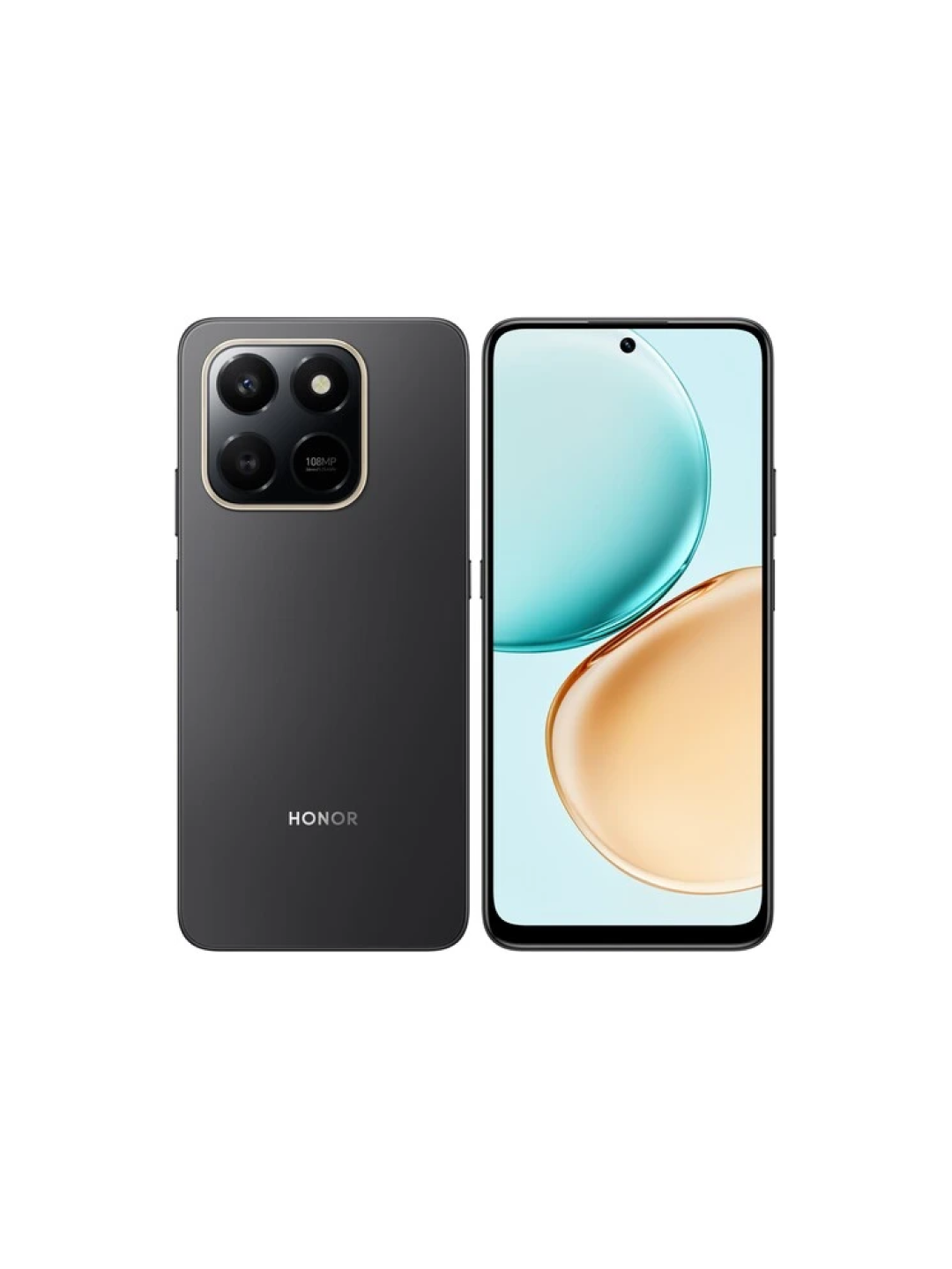 Смартфон HONOR X7d, 2 SIM, NFC, 6GB+128GB , камера 108Мп, аккумулятор 6500мАч, Dual Card, черный, 5109BXJT