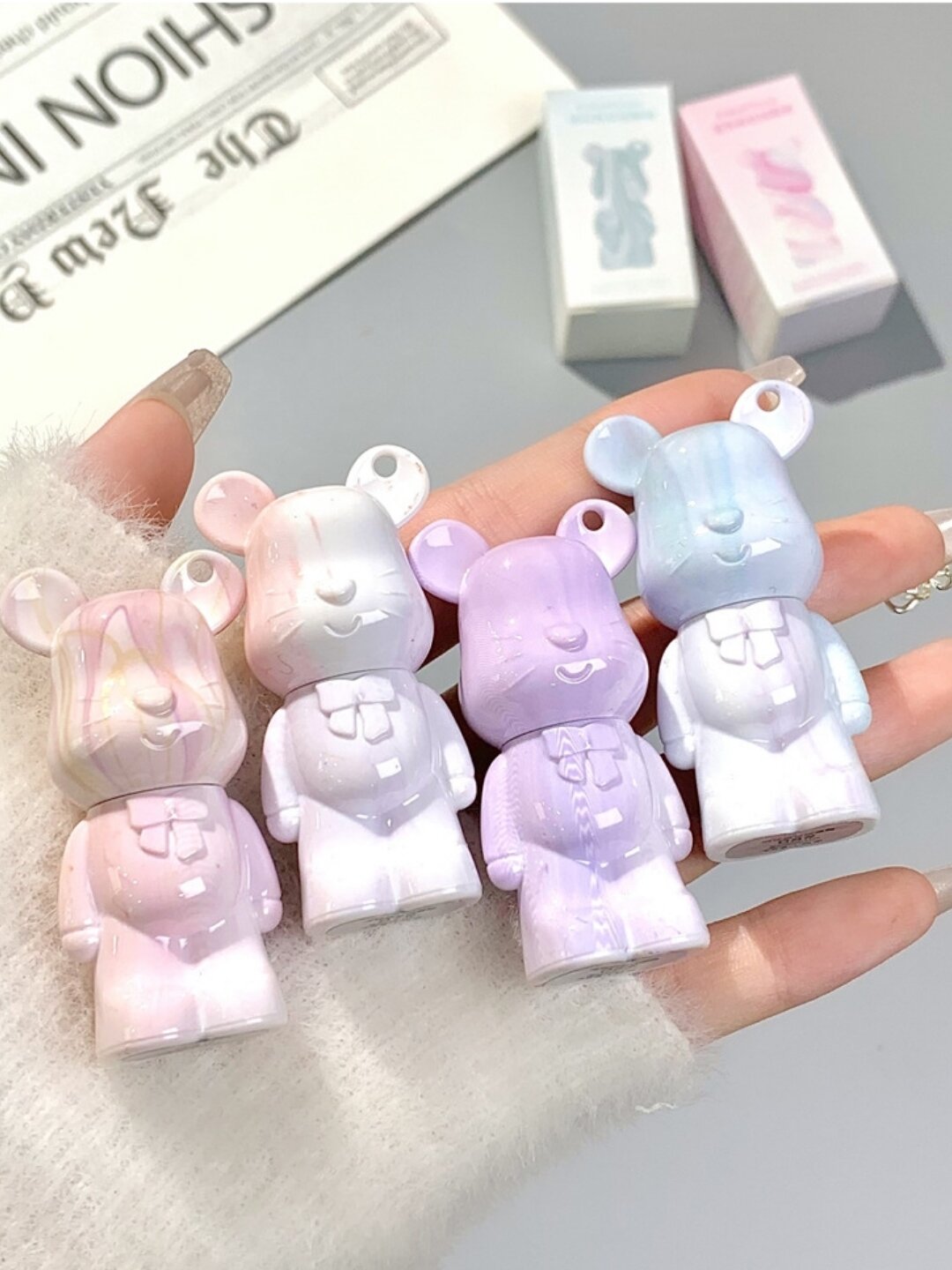 Помада блеск для губ в виде медвежонка — фото 1