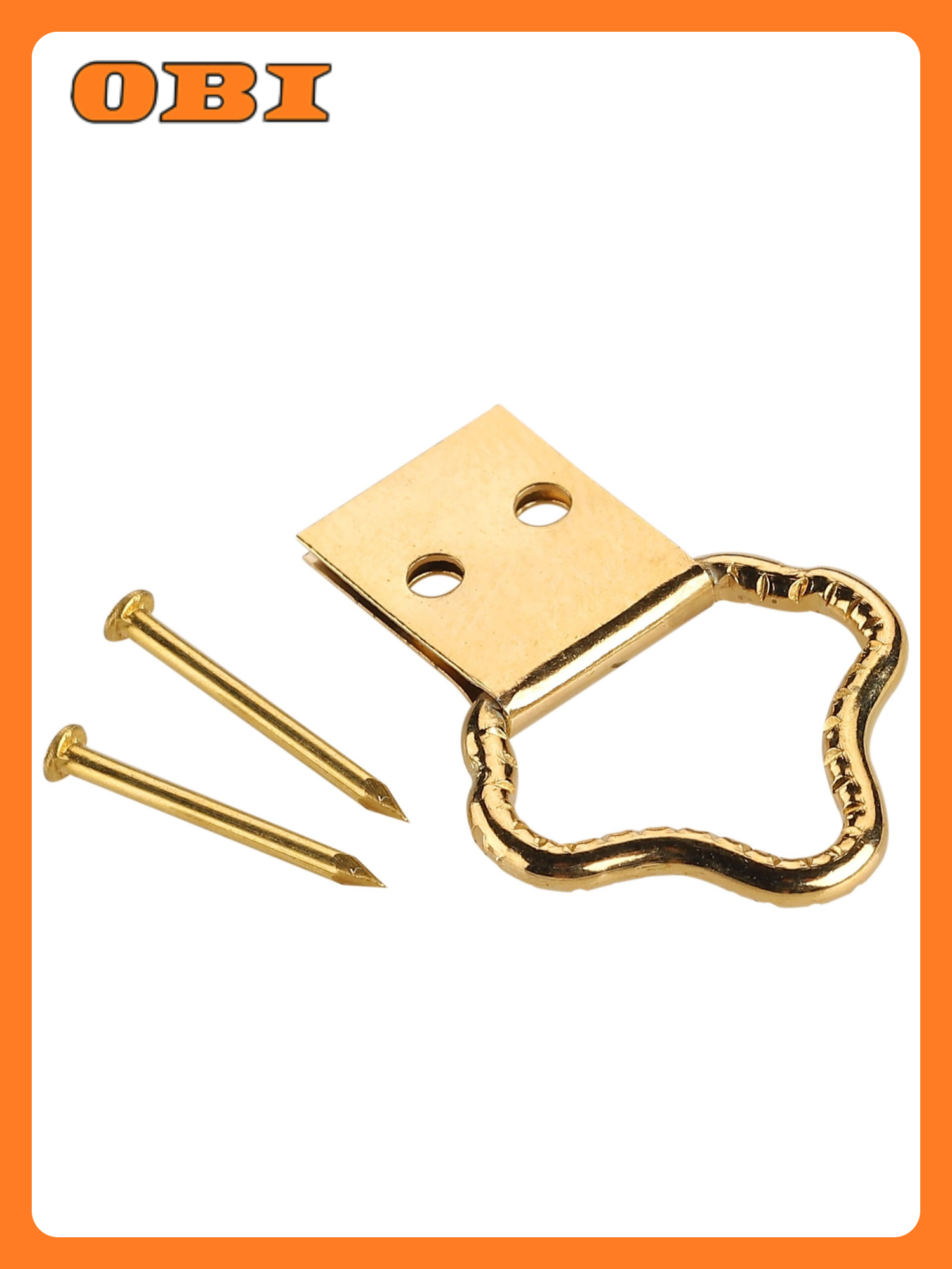 Петля-подвес Европартнер для картин и фоторамок латунь 4 шт