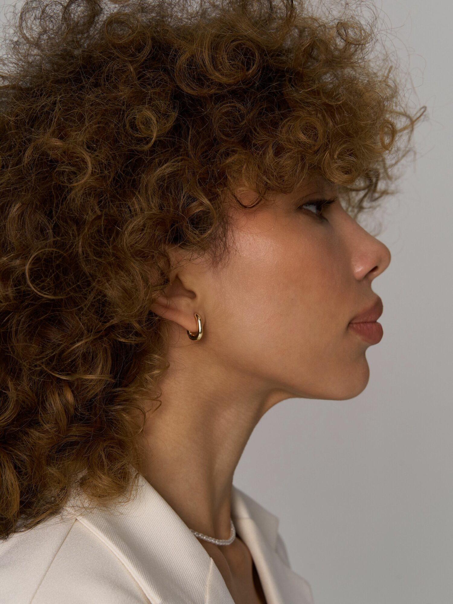 Серьги конго, размер 12 мм, золотистый/желтый — фото 1