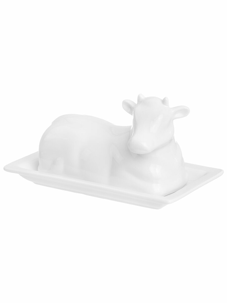 Масленка для сливочного масла Elan Gallery "Коровка", 20*11,5*10 см, с крышкой, Масленица — фото 1