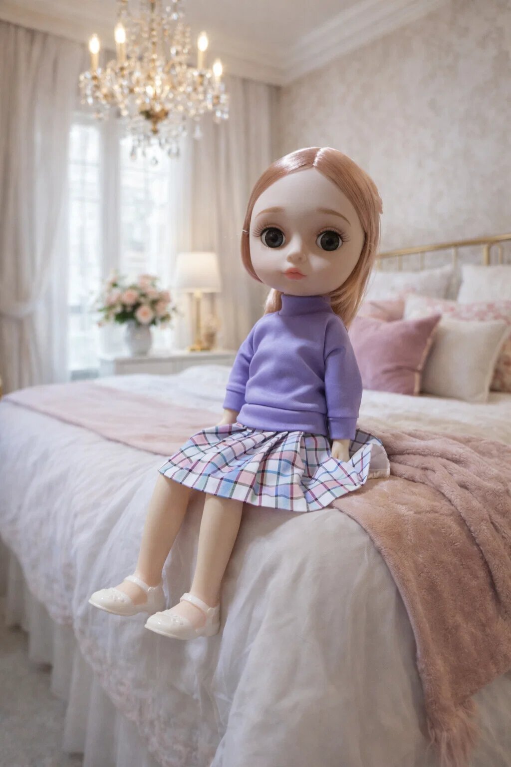 Шарнирная кукла BJD C 3D глазами в стиле аниме 32см музыкальная