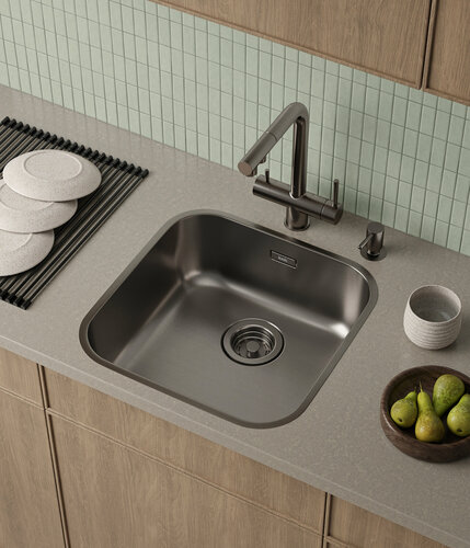 Изображение товара Мойка IDDIS Mate MAT44GMi77 из нержавеющей стали цвет графит 446*446 мм