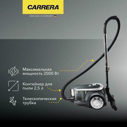 Изображение товара Пылесос с контейнером для пыли Carrera №332