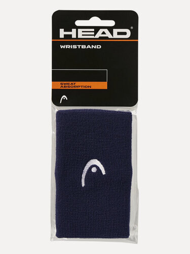 Изображение товара Напульсники спортивные махровые HEAD Wristband 5 Long, 2шт, темно-синий