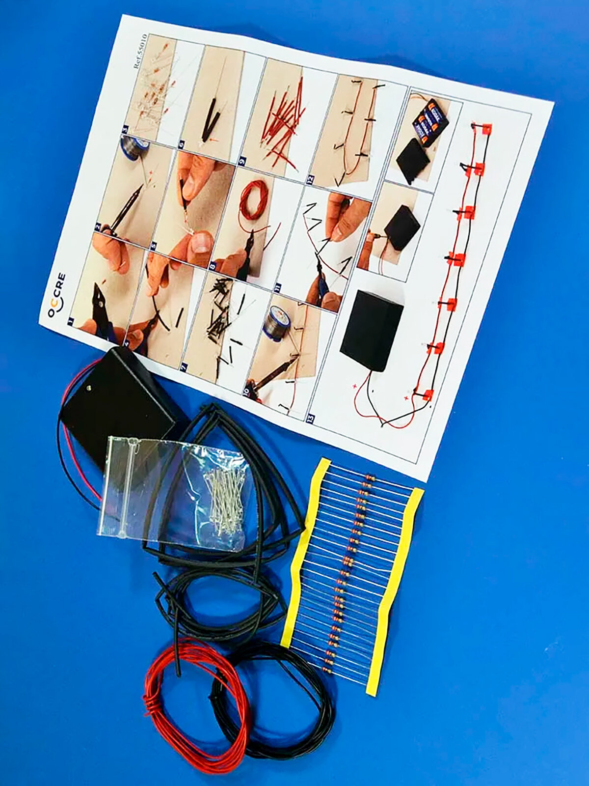 Светодиодная подсветка для моделей кораблей, сооружений и другого, 25 светодиодов, белый цвет, OcCre