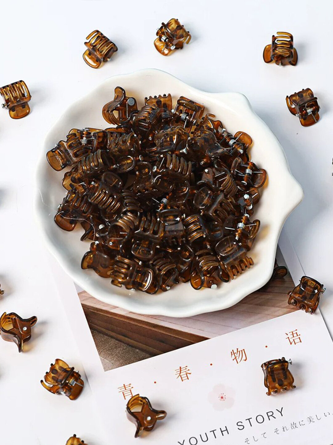 Крабики для волос в комплекте 30 штук. Маленькие заколки для волос, для девочек