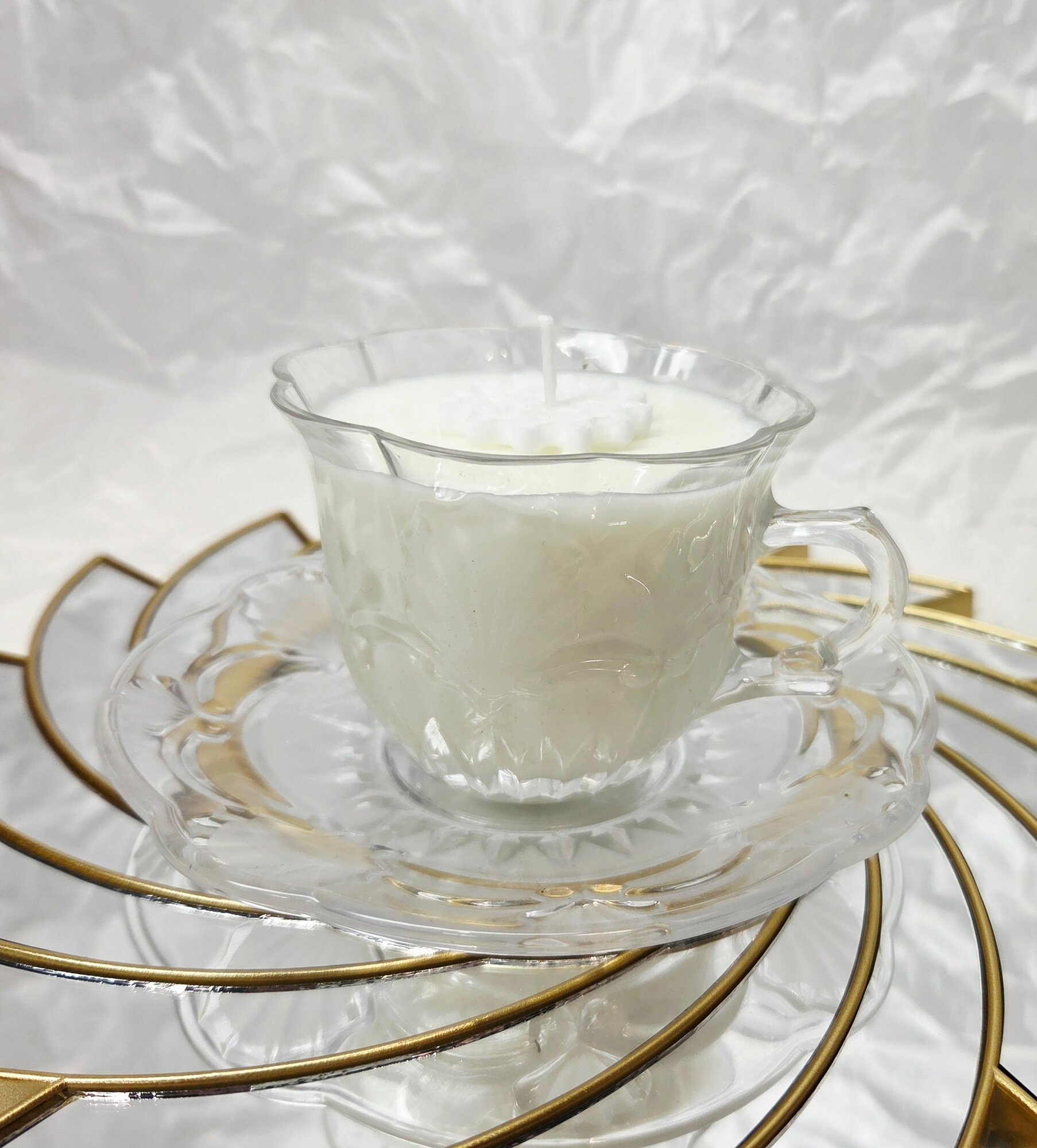 Свеча "Хрустальная чайная пара" — фото 1